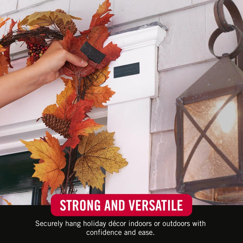 فيلكرو شرائط شديدة التحمل من ماركة VELCRO مع مادة لاصقة | 8 مجموعات، أبيض | واسعة 4 بوصة × 2 بوصة | يحمل 10 رطل | عصا القوة الصناعية على الشريط | للاستخدام الداخلي أو الخارجي، (عبوة من 8 قطع) - Image 5